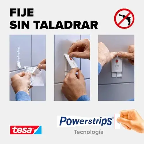 Tesa Prego adesivo ajustável para azulejos 4kg