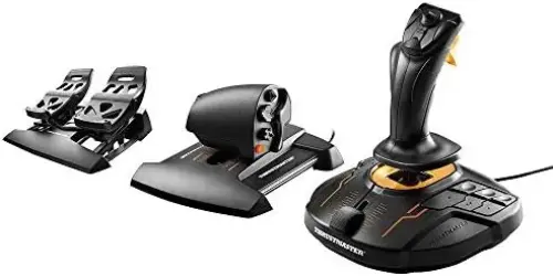 Thrustmaster T.16000M FCS Flight Joystick com Pedais e Comando de Potência USB