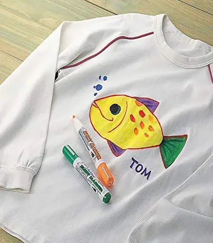 Tinta para roupa verde 2mm