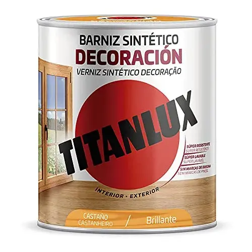 Titan Verniz Sintético Brilhante Castanho 750ML