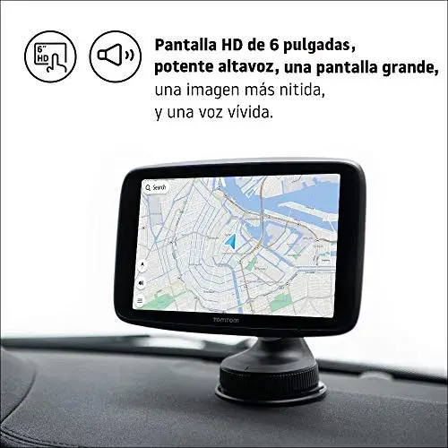 TomTom Discover EU 6 GPS com mapas atualizados por Wi-Fi e tela HD 6″