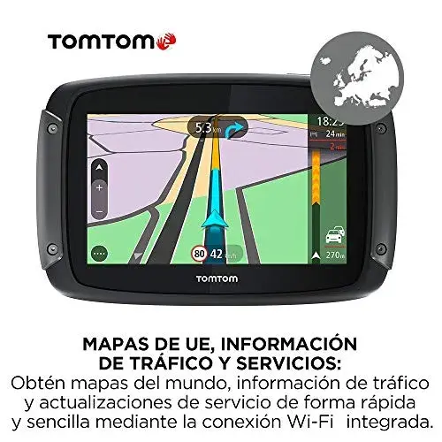 TomTom Rider 500 GPS para moto com mapas Europa e tela de 4,3″