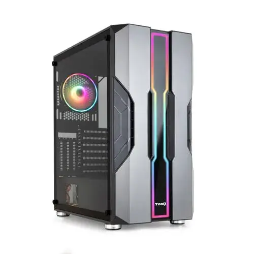 TooQ NIGHTCITY Semitorre ATX Preto RGB