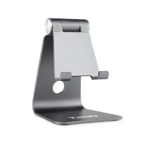 TooQ PH0001-G Suporte de mesa ajustável e inclinável para smartphone/tablet cinza