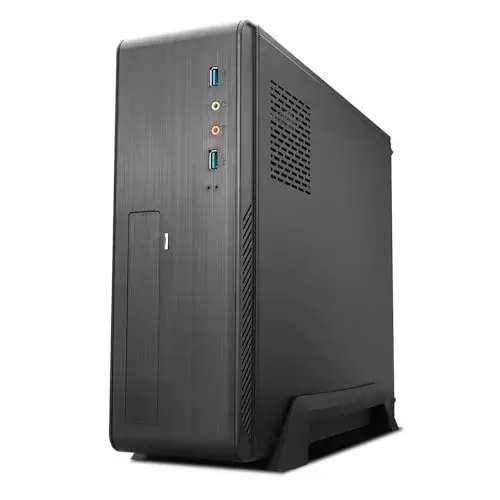 TooQ TQC-3006DU3C Caixa de PC Micro ATX Slim Preta com Fonte 500W