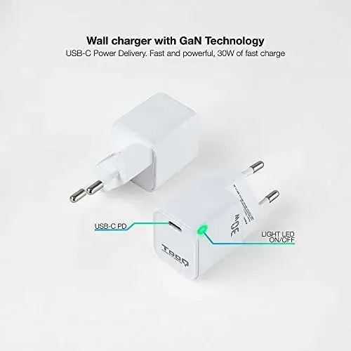 TooQ Carregador 30W USB C Branco