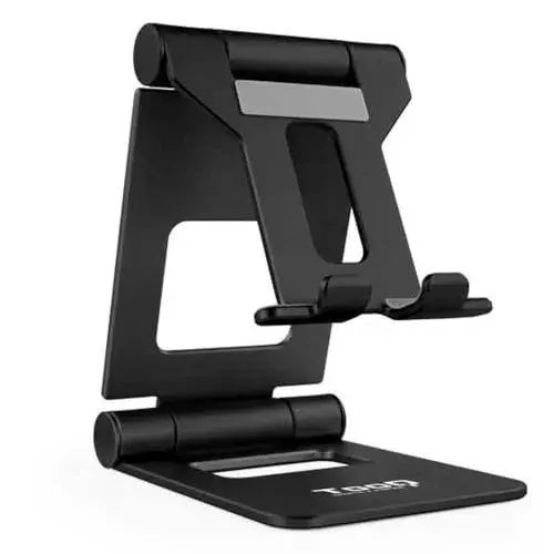 TooQ PH-KEOPS-NOCHE Suporte de mesa ajustável para smartphone e tablet até 10″ Preto