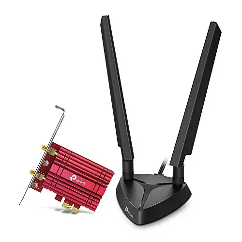 TP-Link Archer TXE75E Placa de Rede PCIe Wireless AXE5400 Tri-Band 5400 Mbps Wi-Fi 6E Preto