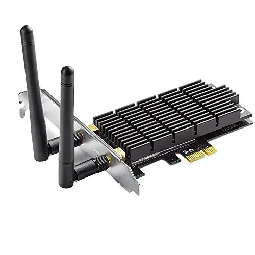 TP-Link ArcherT6E PCI Express Adaptador Wi-Fi Dual-Band 1300Mbps AC1900 Preto