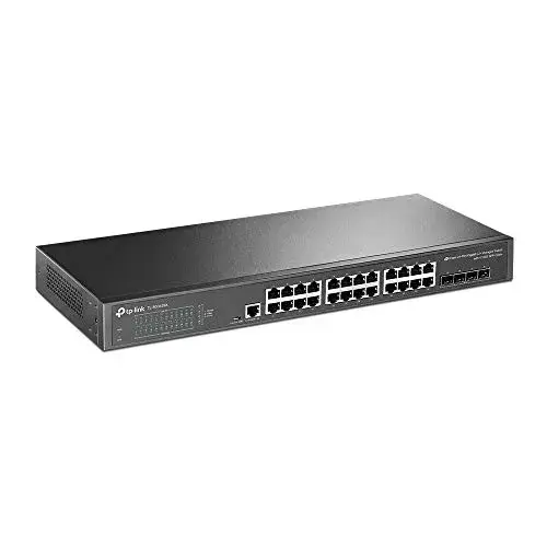 TP-Link JetStream Switch Gerenciado Gigabit 24 Portas Preto