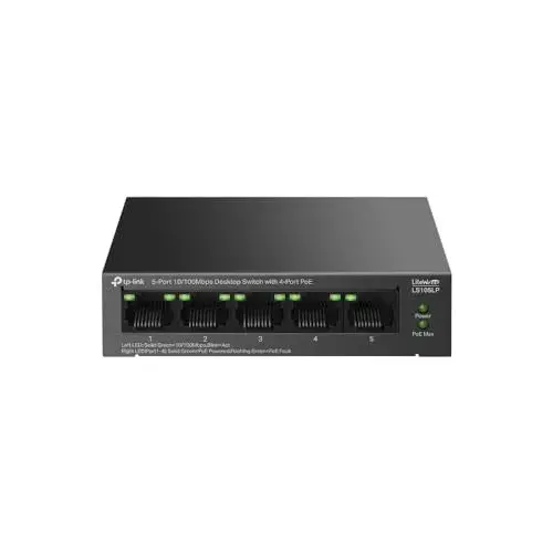 TP-Link LS105LP Switch de Rede 10/100Mbps 5 Portas Preto