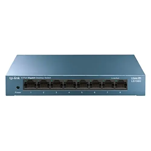 TP-Link LS108G Switch Gigabit 8 Portas Azul