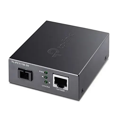 TP-Link TL-FC111B-20 Conversor de mídia RJ45 fibra óptica SC Preto