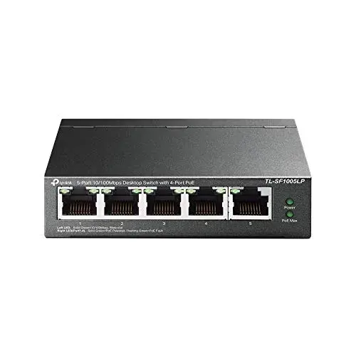 TP-Link TL-SF1005LP Switch Não-Gerido 10/100Mbps 5 Portas Preto