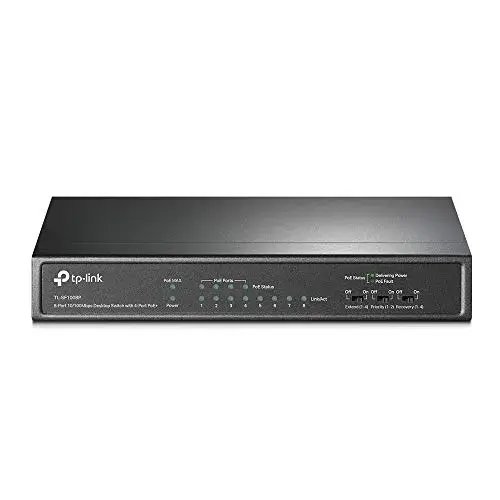 TP-Link TL-SF1008P Switch PoE 8 portas 10/100 Mbps Preto