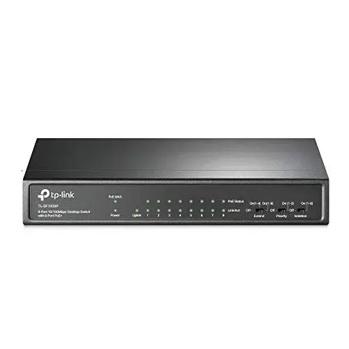TP-Link TL-SF1009P Switch 10/100Mbps 9 Portas Preto