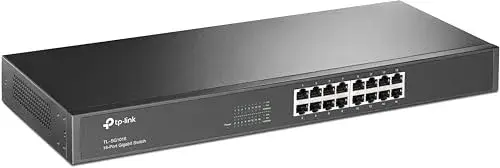 TP-Link TL-SG1016 Switch de Rede 32 Gbps 16 Portas Preto
