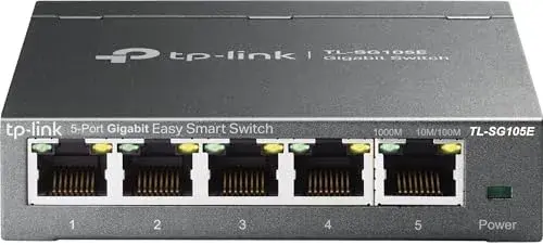 TP-Link TL-SG105E Switch Gigabit 10/100/1000 Mbps 5 Portas Preto