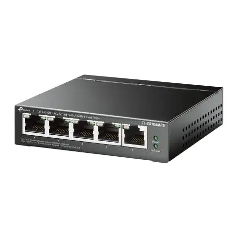 TP-Link TL-SG105MPE Switch Gigabit 5 Portas PoE Preto