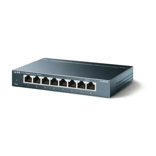 TP-Link TL-SG108 Switch Gigabit 8 Portas Preto