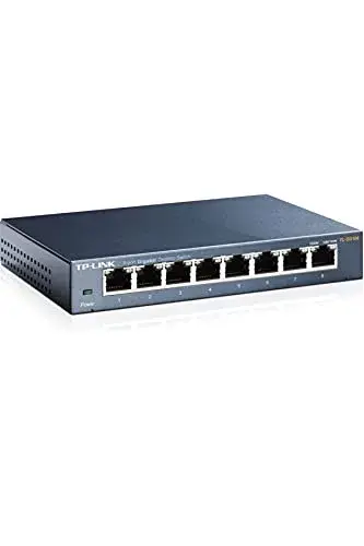 TP-Link TL-SG108E Switch Gerido Gigabit Ethernet 8 Portas Preto