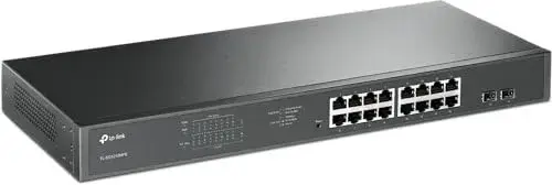 TP-Link TL-SG1218MPE Switch Gerenciado Gigabit Ethernet 16 Portas Preto