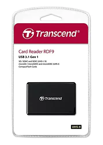 Transcend Leitor de Cartões UHS-II USB 3.1 Preto