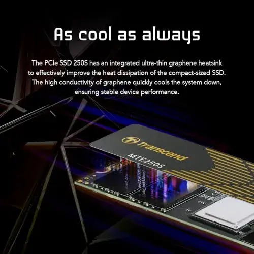 Transcend TS4TMTE250S 4TB SSD PCI Express 4.0 Preto