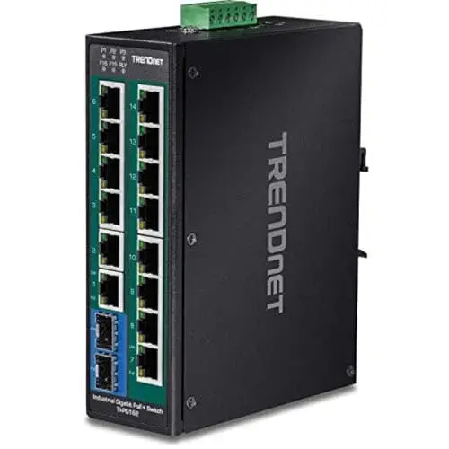 Trendnet TI-PG162 Switch Industrial 16 Portas Gbit PoE