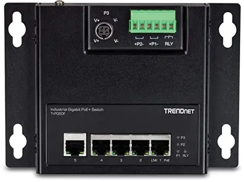 Trendnet TI-PG50F Switch Industrial 5 Portas Gbit Poe+