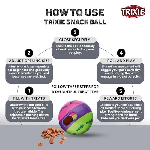 Trixie Brinquedo Gato Bola Snacks Activity 6cm