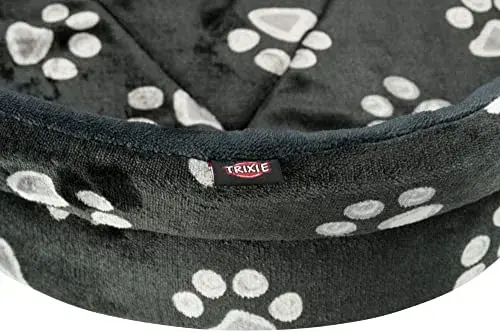 Trixie Cama Oval Jimmy 85×75 cm Preto Pelúcia