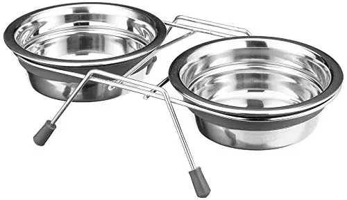 Trixie Comedouro Duplo Inox 250ml