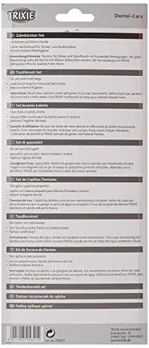 Trixie Conjunto de Escovas Dentais para Gatos e Cães 15cm