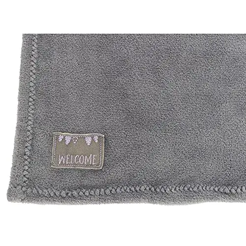 Trixie Manta em Peluche Cinzento Lilás Junior com Brinquedo e Tampa