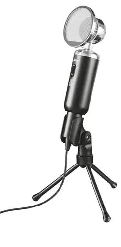 Trust Microfone Madell Desk Microfone para PC com fio 3.5 mm filtro desmontável