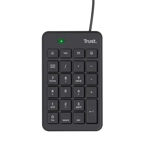 Trust Xalas Teclado Numérico USB Preto Com Hotkeys