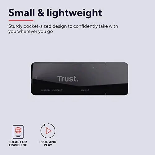 Trust Leitor de Cartões USB 3.2 Preto