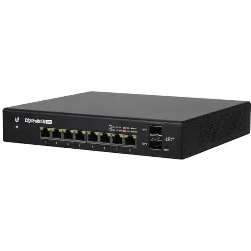 Ubiquiti ES-8-150W Switch PoE 36 Gbps Gigabit Ethernet 8 Portas
