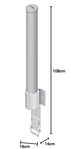Ubiquiti AMO-2G10 Antena Omni 2.4GHz Branco