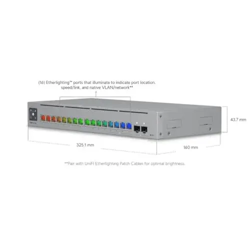 Ubiquiti USW-PRO-MAX-16 Switch de Rede 10G 16 Portas