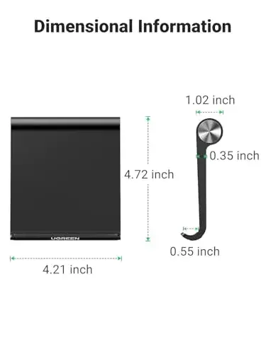 Ugreen Suporte de Mesa Multi Ângulo para Tablet Preto