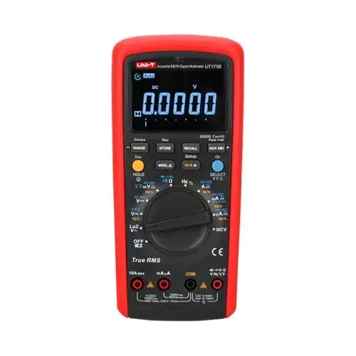 Uni-T Multímetro Digital Industrial UT171B Medição CA + CC Bateria Recarregável