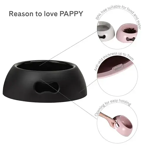 United Pets Comedouro de Polipropileno 30cm Preto