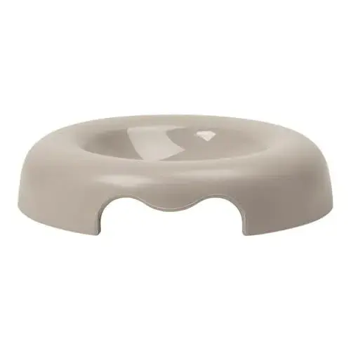 United Pets Comedouro para Gato Plástico Reciclado 18 cm Cinza