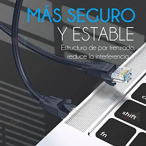 Vention Cabo de conexão UTP Cat 6 10m Preto