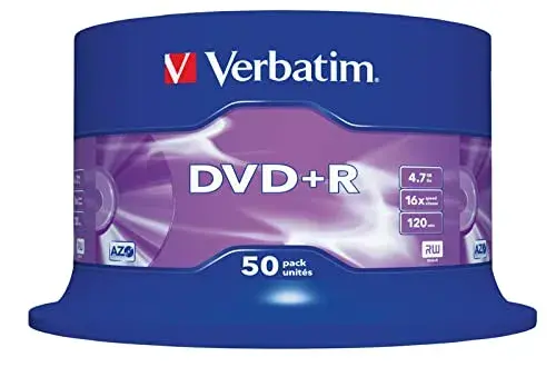 Verbatim DVD+R 4,7 Gb 16x Pack de 50