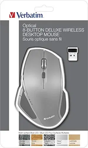 Verbatim 8-Button Wireless Blue LED Mouse