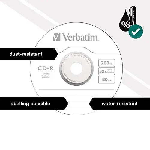 Verbatim CD-R 80MB 52x Pack de 100