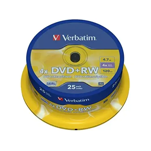 Verbatim DVD RW 4.7Gb 4x Lata 25